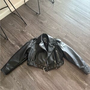 Zara Black Leather Jacket